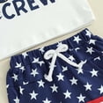 thumbnail image 4 of Staki American Independence Day Outfit Toddler Baby Boy 4th of July Outfits American Flag T-Shirt Tops Plaid Shorts Set Fourth of July Boys Clothes 6M 12M 18M,6-12 Months, 4 of 7
