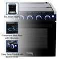 thumbnail image 4 of RecPro 17 Inch 3 Burner Propane RV Stove Gas Range without Hood, Silver, 4 of 12