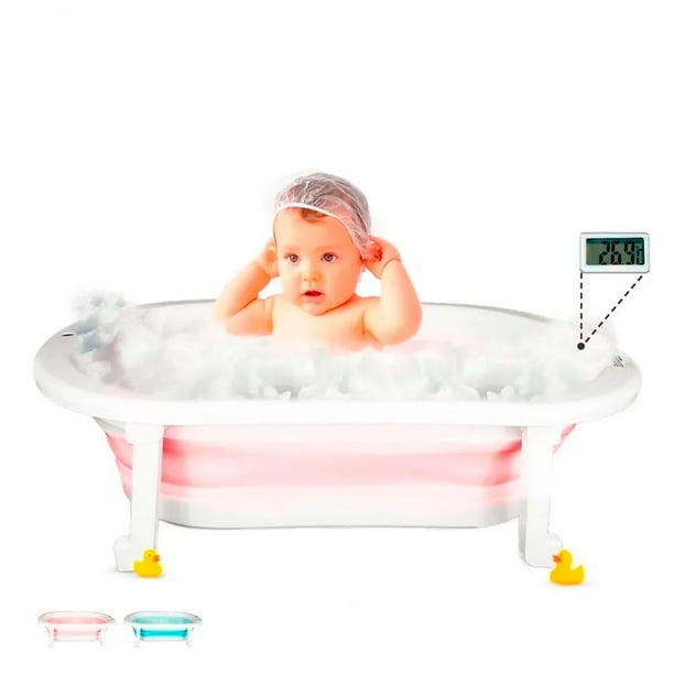 Bañera para Bebé Baby Gaon Plegable y Portátil Rosa
