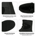 thumbnail image 3 of NORTIV 8 Men's Snow Boots Insulated Waterproof Rugged Duty Outdoor Winter Boots, 3 of 5