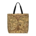 thumbnail image 1 of Disketp World Map1 Bolsa Tote de Lona para Mujer, Bolso de Hombro y Cruzado con Cierre de Cremallera, 1 of 7