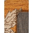 thumbnail image 6 of HAND KNOTTED WOOL FLORAL MODERN AREA RUGS - 6'x9', Rectangle Shape, Gold Brown Color, Classic Traditional Design, Low Pile Handmade Area Rugs for Living Room, Bed Room (N00922), 6 of 9