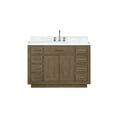 thumbnail image 2 of Abbey 48 in W Grey Oak Single Vanity, Carrara Marble Top and Faucet Set, 2 of 3