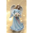 thumbnail image 2 of Cosmos 80112 Fine Porcelain Angel with Flower Basket and Bird Musical Figurine, 8-Inch, 2 of 3