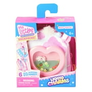 Real Littles Liquid Charms, Liquid Filled Micro-Sized Backpack, Reveal 6 Cute, Tiny Animal Themed Stationery Surprises, Styles Vary, Ages 6+