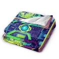 thumbnail image 2 of ZICANCN Robot Table Sitting Anti-Pilling Flannel Bed Throw Blankets - Couch-Ultra-Soft Micro Fleece Sofa Bed Camping Travel Blanket for Adults 50"x40", 2 of 8