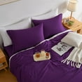 thumbnail image 2 of Dark Purple Queen Sheet Sets-Luxury Hotel Style-Extra Deep Pocket Fitted Bed Sheet Set-Microfiber Bedding Sheets & Pillowcases-Soft Cooling Bedsheet 4 Piece, 2 of 13