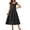 Black, variant on Arshiner Girls Maxi Summer Short Flutter Sleeve Casual Dress with Pockets