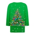 thumbnail image 5 of Christmas Sweaters for Women Cropped Sweatshirts Plus Size Fall Tops Stylish Long Sleeve Tops Plus Size, 5 of 5