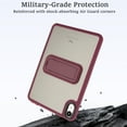 thumbnail image 4 of Designed for iPad mini 7th (A17 Pro) 2024 / mini 6th 2021 Case, Ultra Thin Matte PC Back Translucent Case with Kickstand Flexible TPU Bumper Absorbs Shock Lightweight Thin Protective Cover, Winered, 4 of 7