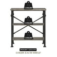 thumbnail image 6 of SESSLIFE 3-Tier Bookshelf, Rustic Industrial Style Bookcase Furniture, Free Standing Storage Shelves for Living Room Bedroom and Kitchen, Grey Oak, Industrial Bookshelf for Small Space, 6 of 10