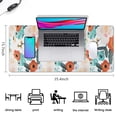 thumbnail image 5 of Long Mouse Pads for Desk,Pioneer Flower Floral Print Pattern Desk Mats on Top Of Desks, Desk Mouse Pad Extra Large with 3mm Non-Slip Base and Stitched Edge for Gaming,Office,Work,Home 35.4"x15.7", 5 of 6