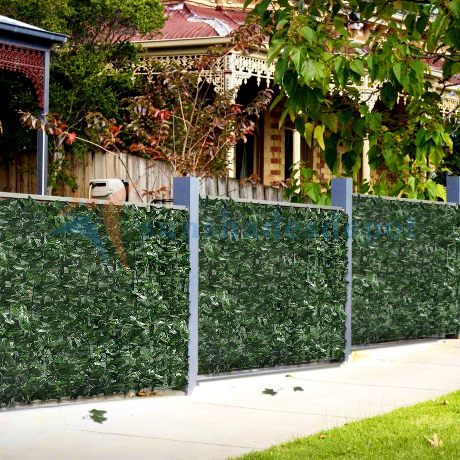 TANG Sunshades Depot 3x8 FT Artificial Faux Laurel Privacy Fence Screen Leaf Vine Decoration Panel Customize Sizes