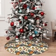 thumbnail image 5 of Lsque Multi-Colored Roosters Print Christmas Tree Skirt, Tree Skirt with Ties or Velcro, Perfect for Holiday Decorations, Halloween, and New Year-36", 5 of 7
