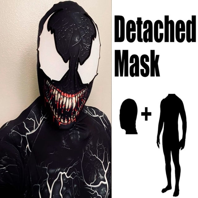 Disfraz de Venom Symbiote para adultos y niños, traje de superhéroe, Spiderman, Zentai, traje de segunda piel, mono de fiesta, nuevo, Halloween Fivean unisex