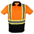 thumbnail image 2 of Hi Vis Polo T-Shirt Short Sleeve High Visibility Reflective Tape Safety Class 2 Men, 2 of 6