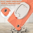 thumbnail image 4 of Case for Samsung Galaxy Tab A8 10.5 inch, 360 Degree Rotating Hand Grip Shockproof Cover with Shoulder Strap, Coral Orange, 4 of 7