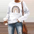 thumbnail image 2 of Wolfast Femmes Sweat à Manches Longues Coupe en Vrac Sweat à Capuche Chemisier, Blanc, L, 2 of 8