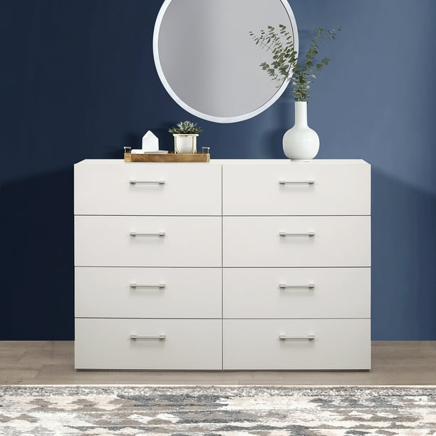 Lundy 8 Drawer Dresser White By, Loft Collection Double 8 Drawer Dresser White
