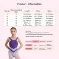 thumbnail image 7 of Doomiva Kids Girls Sleeveless Gymnastics Leotard Tank Ballet Dance Unitard Bodysuit Tumbling Costume Hot Pink 14, 7 of 7