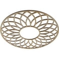 thumbnail image 2 of 20"OD x 6 7/8"ID x 1/4"T Cannes Wood Fretwork Pierced Ceiling Medallion, Hickory, 2 of 3