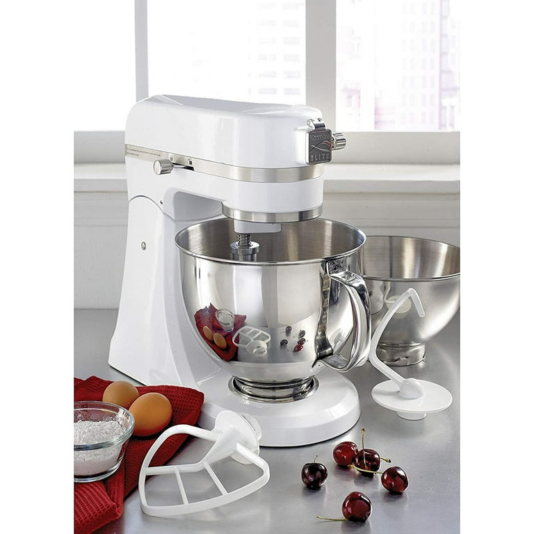 KENMORE Elite Heavy-Duty 6 Qt Bowl-Lift Stand Mixer 600W, with Beater, Whisk,  Dough Hook, Grey - Yahoo Shopping