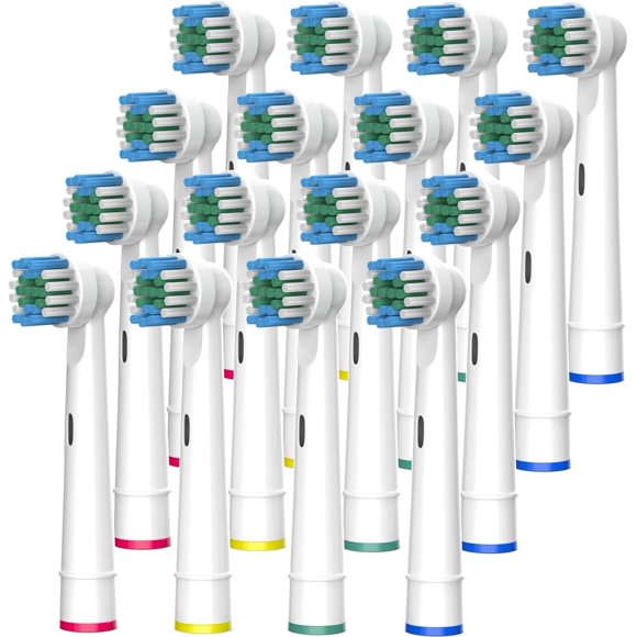 PINHEN Electric Toothbrush Replacement Heads 16 Pack/Compatible Oral B Braun Replacement Brush Heads/Compatible Oral B Replacement Brush Heads