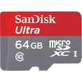 thumbnail image 2 of Sandisk Imaging Ultra microSDXC 64GB UHS Class 10 Memory Card w/ Adapter, 2 of 6