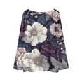 thumbnail image 5 of Women's Lightweight Sweater Casual Long Sleeve Knitted Vintage Floral Print Pullover for Fall and Winter, Cozy and Stylish, Ideal for Casual Wear,Purple,Size S, 5 of 5