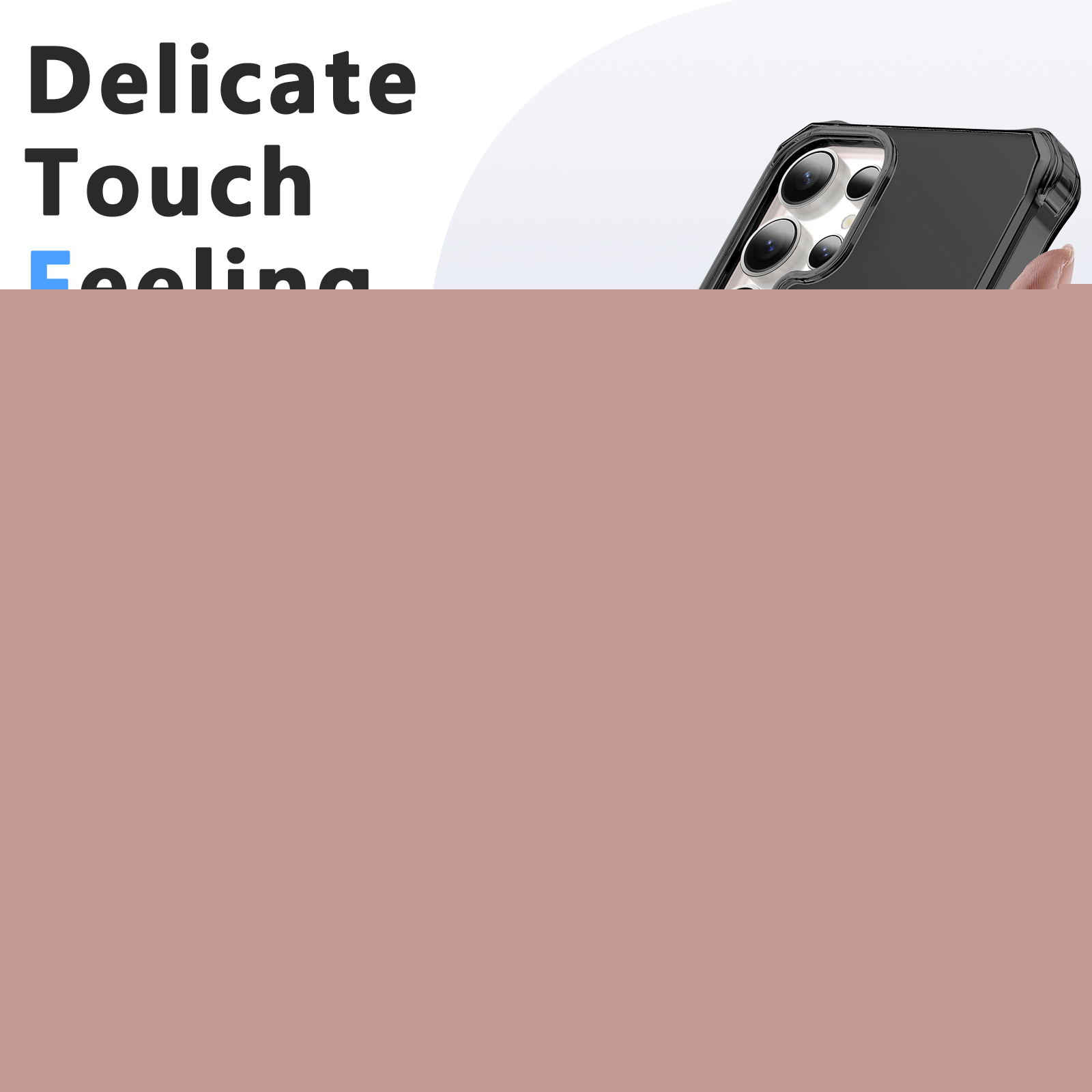 thumbnail image 3 of Dteck for Samsung Galaxy S25 Ultra Case,Compatible with MagSafe,Shockproof Military-Grade Protection,Air-Guard Corners,Anti-Yellowing Frosted Magnetic Phone Case for Samsung Galaxy S25 Ultra, Black, 3 of 6