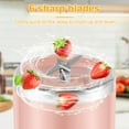 thumbnail image 3 of EASTIN 400ml Mini Juice Blender Portable Blender Six Blade Juice Mixer Blender Cordless USB Rechargeable Fruit Juicer Blender, 3 of 7