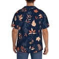 thumbnail image 3 of Kdxio Men'S Hawaiian Shirt For Men Short Sleeve Shirt Autumn Leaves With Blue Summer Casual Holiday Beach Button Down T-Shirts, 3 of 5