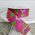 thumbnail image 2 of Reliant Ribbon - 92226W-222-09J, Floral Fantasy Wired Edge Ribbon, Fuchsia, 1-1/2 Inch, 25 Yards, 2 of 4