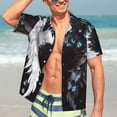 thumbnail image 5 of Lsque Butterfly Angel Wings Art pattern Hawaiian Shirt for Men, Unisex Summer Beach Casual Short Sleeve Button Down Shirts-XX-Large, 5 of 9