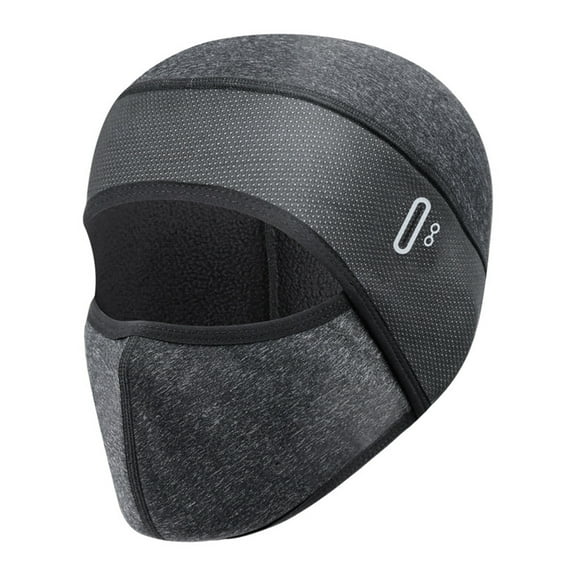Mightlink Cycling Face Hood Thicken Plush Wind Resistant Cold-proof Lock Temperature Keep Warm Elastic Waterproof Motorcycle Hat for Outdoor Winter Sports