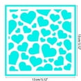 thumbnail image 2 of Valentine's Gift Baking Templates Embossing Plastic Template Spray Floral Cake Molds PET Material, 2 of 21