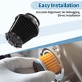 thumbnail image 5 of Unique Bargains Motorcycle Air Filter Universal 38 mm Air Intake Cleaner Plastic Metal Rubber Air Filter Replacement for Dirt Pit Bike ATV Scooter Moped Go Kart Black, 5 of 7