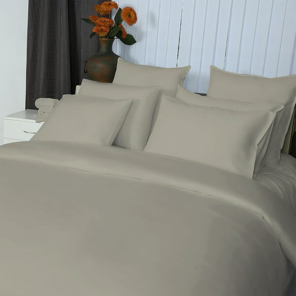 Just Linen 650 TC 100% Egyptian Quality Cotton, Solid Dusky Citron, Value Pack of 4 Queen Pillow Cases