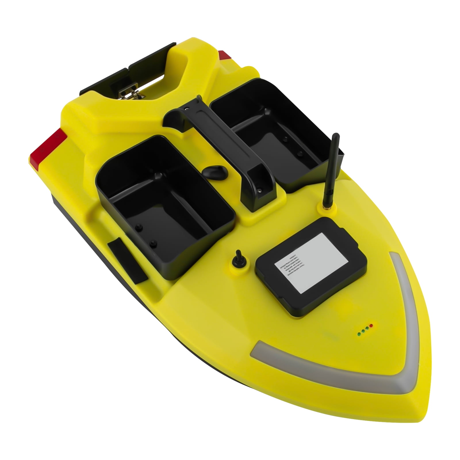 Wildnix GPS Controlled Fishing Bait Boat with Dual Motors, 1640.42ft Remote Control Distance, Automatic Return, 5200mAh Battery, Waterproof