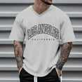 thumbnail image 2 of Krdevn Men's Oversized T Shirt Summer T Shirt Crew Neck Short Sleeve T Shirt with City Print Basic Shirts Loose Casual Shirts Sports Shirts,S, 2 of 4