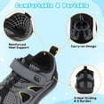 thumbnail image 4 of Barerun Toddler Sandals for Girls Boys Quicky Dry Non Slip,Wide,Breathable,Closed Toe DarkGrey,8 Toddler, 4 of 9