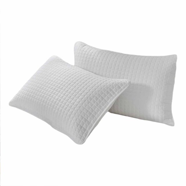 Harliver Bedding - Protector de almohada impermeable y agradable para la piel, con cremallera, tamaño estándar, de poliéster suave, 74 x 48 x 2 cm