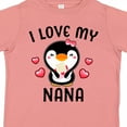 thumbnail image 4 of Inktastic I Love My Nana with Cute Penguin and Hearts Girls Toddler T-Shirt, 4 of 5