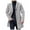 Gray, variant on Honeeladyy Man Long Sleeve Leisure Outerwear Long Coat Jackets Tops Casual Outwear Sports Coats for Men