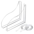 thumbnail image 1 of 2 uds cubierta acrílica para salpicaduras de ducha, protector para lavabo de baño, juego de protección contra salpicaduras para bañera, protector contra salpicaduras para ducha, protector co, 1 of 5