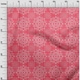 thumbnail image 3 of oneOone Rayon Magenta Fabric Asian Block Mandala Dress Material Fabric Print Fabric By The Yard 56 Inch Wide, 3 of 4