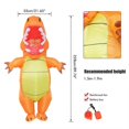 thumbnail image 4 of Halloween Inflatable Dinosaur Costume for Adult Blow Up Costumes Funny Halloween Cosplay Costume, 4 of 4