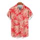 thumbnail image 3 of Mens Casual Manga Corta Botón Abajo Camisas Impresas Botón de Bolsillo Cuello Turndown Blusa Camisa para Verano Al Aire Libre Casual Diario, 3 of 6