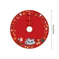 thumbnail image 2 of 30 Inch Christmas Tree Skirt with Festive Red and Green Plaid Design, Decorative Tree Mat for Holiday Home Decor, Xmas Party Supplies, and Ornament Display, 2 of 5