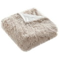 thumbnail image 2 of SAFAVIEH Faux Sheepskin Solid Fur Throw, 50" x 60", Taupe, 2 of 3